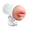 AC33-Male masturbator with USB rechargeable function, includes vaginal and oral stimulation, earphones, and erotic sounds.