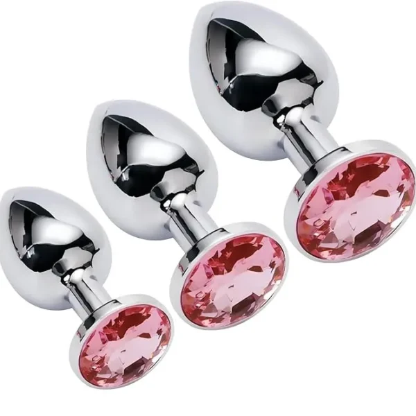 VIP12 Metal Butt Plug Anal Dilator Gay Butt Plug BDSM Sex Toy Adult Couple (Choose One of Large, Medium or Small)